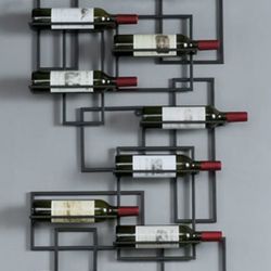 Geometric Wall Wine Rack