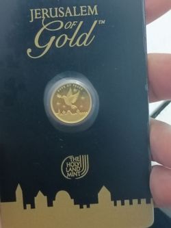 24k gold coin from Holy Land mint