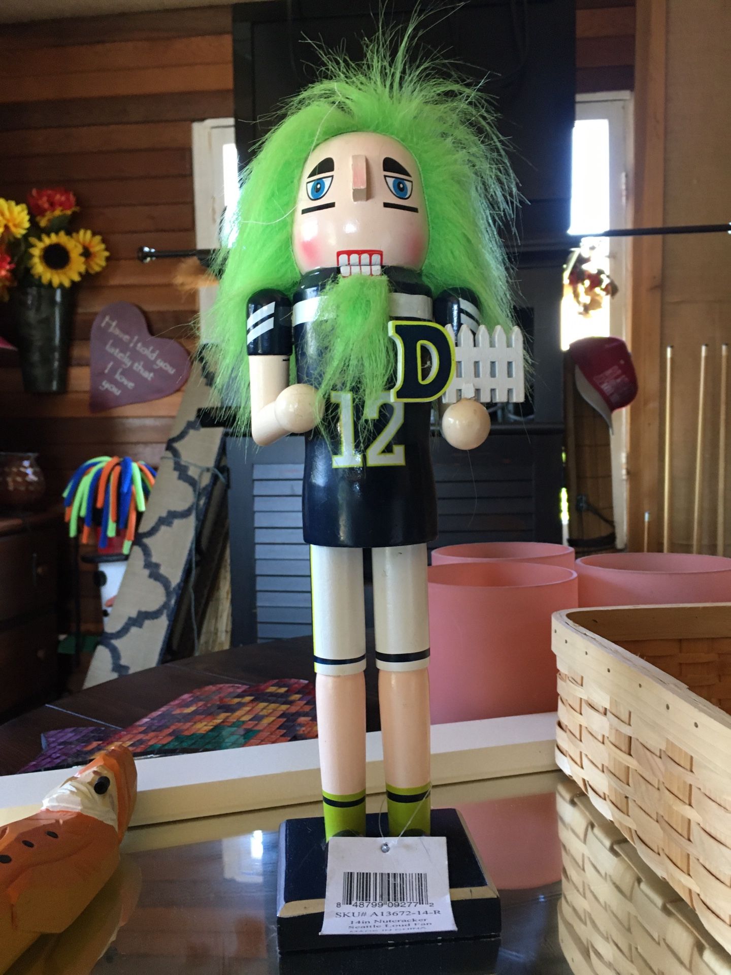 14” Seahawks Loud Fan Defense Nutcracker