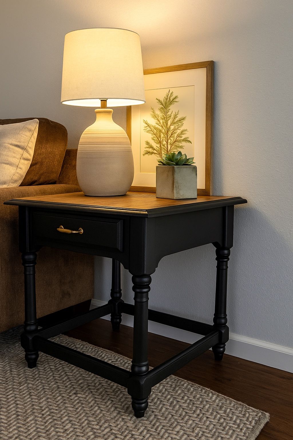 Refurbished Ethan Allen End Table Nightstand 