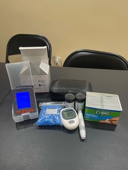 Diabetic Test  Kit and Blood Pressure Monitor