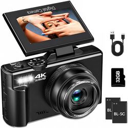 Vlogging Photog Digital Camera 64 MP