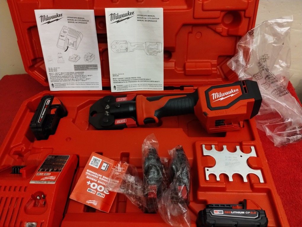 M18 Milwaukee PRESS TOOL KIT $$525