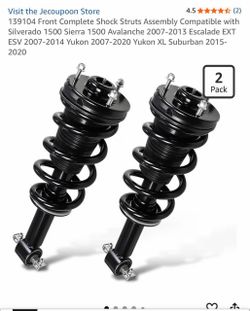 139104 Front Complete Shock Struts Assembly Compatible with Silverado 1500 Sierra 1500 Avalanche 2007-2013 Escalade EXT ESV 2007-2014 Yukon 2007-2020 