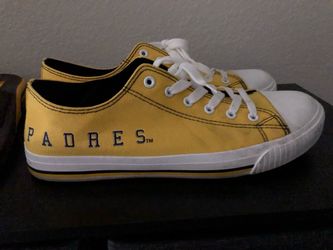 San Diego Padres FOCO Tonal Wordmark Canvas Shoes