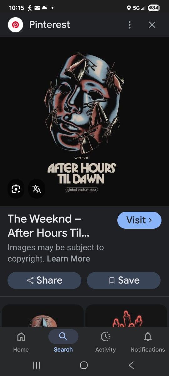 2 Tickets "After Hours Till Dawn " The Weekend Featuring Playboi Cardi And Mike Dean
