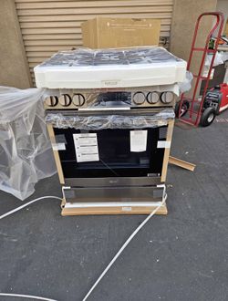 LG BLACK STAINLESS STEEL, GAS STOVE
