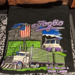 Vintage Men’s Xl Trucker Shirt Hay Hauling Business Car Show Style Shirt Short Sleeve Black Pocket T