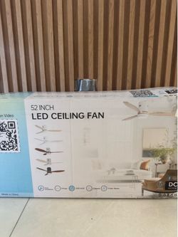 Ventilador de techo Sofucor 52” LED DC – Nuevo – Solo falta el control remoto