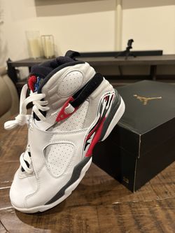 Sizes 6.5y & 7y Jordan 8 Retro White True Red (2025) GS