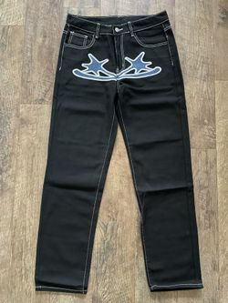 Men’s Loose-Fit Jeans Size 34x34 Black
