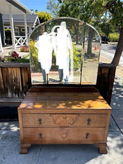 Dresser with mirror