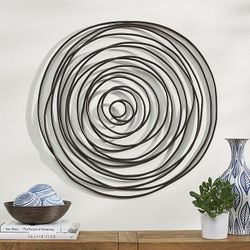 Spiral Metal Wall Art Geometrical