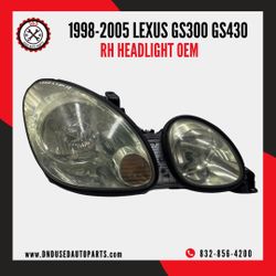 98-05 LEXUS GS300/GS400/GS430 RH HEADLIGHT