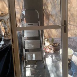 Storm Door  Beige With Frame 