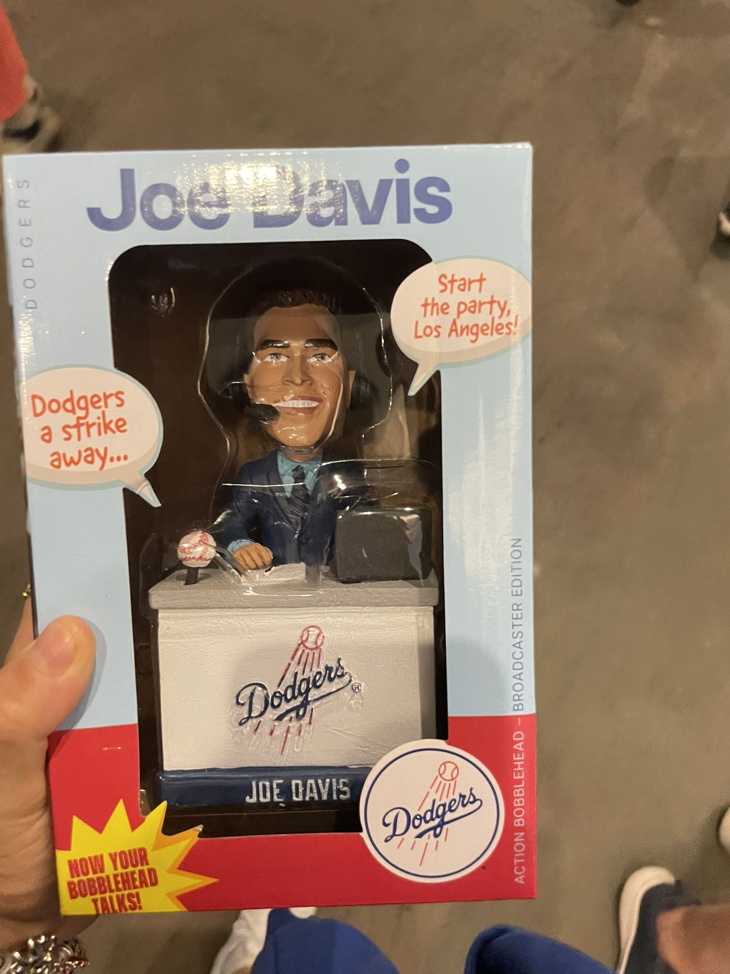 Joe Davis Dodgers Bobblehead 2025