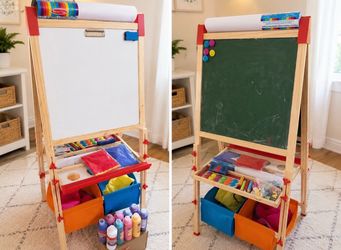 Kids wood easel