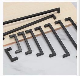Matte Black Cabinet Handles, 18”, 10 Pcs