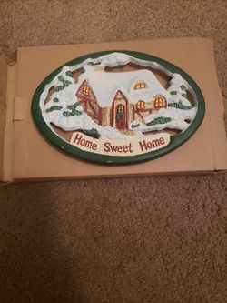 Hand painted Cast Iron Trivet Decorative Holiday