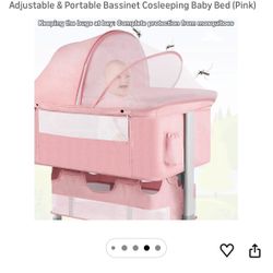 Baby Pink Bassinet 