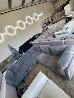 5pc modular Corduroy Sectional Sofa