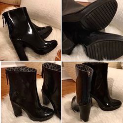 Zara High Heel Rain Boots #6