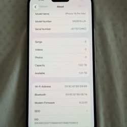 iPhone 14 Pro Max 1tb Unlock 