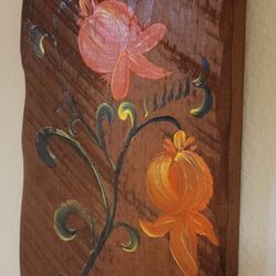 🌺 Original Painting On Wood