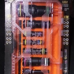 KNECT™ Quad-24 Heavy-Duty Impact Flip Sockets, SAE and Metric, 9-Piece