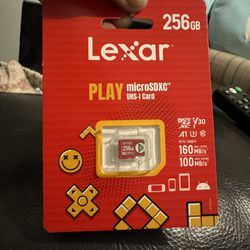 Lexar  Micro SD card SDXC  256gb Brand New Sealed 30$$$