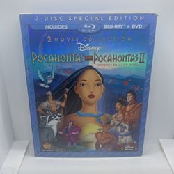 Disney Pocahontas 1&2 Blu-ray DVD 