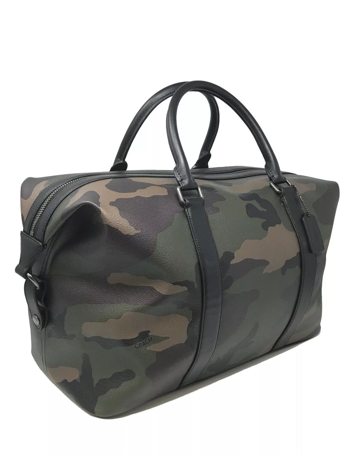 Mens coach camo duffle bag hotsell