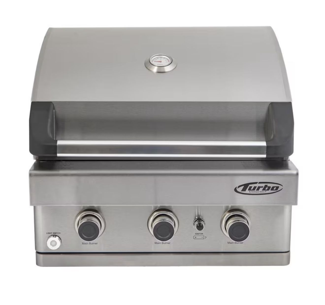 Turbo 26-Inch 3-Burner Built-In Natural Gas Grill - BTH2621BNG