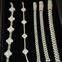 Vvs Moissanite 925 Silver Bracelets