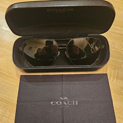 Coach Aviator Sunglasses with Case