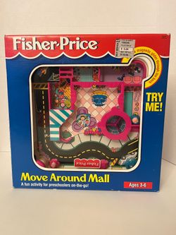 Vintage 1994 Fisher Price Move Around Mall