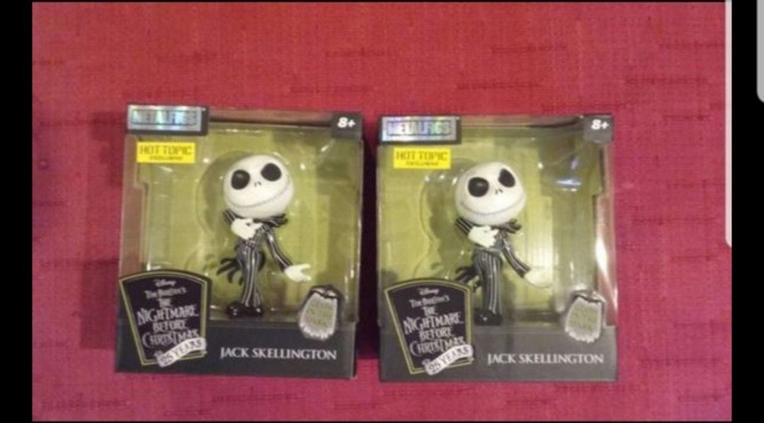 Jada Metal Diecast Figure HT Exclusive Nightmare Before Christmas 4inch Jack Skellington glow in the Dark