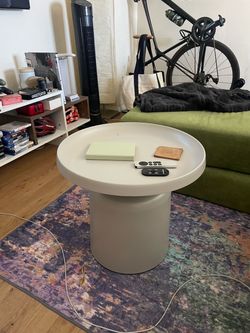 Grey metal coffee / side table