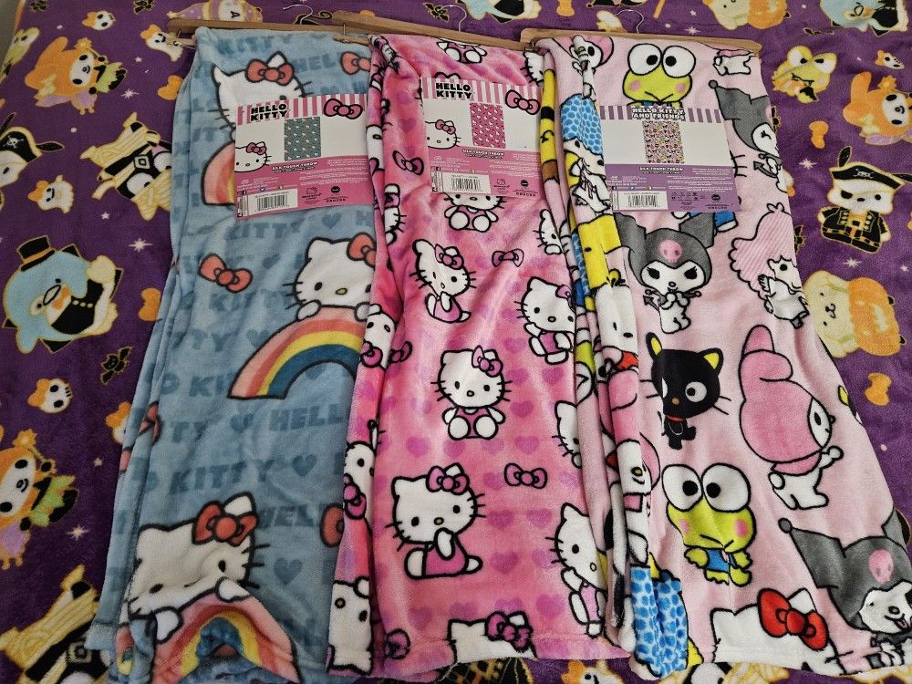 Hello Kitty Blankets $45