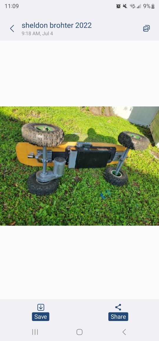 electric scooter with remote control. extra π wheels and accessories