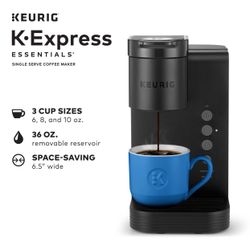 New Keurig K-Express Essentials Single Serve K-Cup Pod Coffee Maker, Black