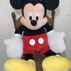 Disney Mickey Mouse Jumbo Plush 30” Stuffed Animal 