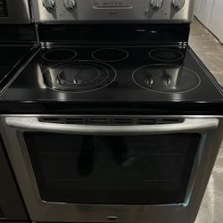 Maytag Stove Electric Stainless Steel 