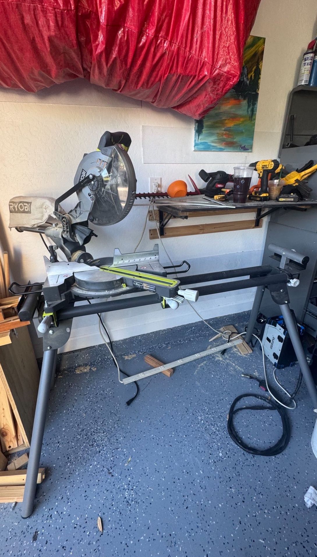 10” Radial Saw WITH Collapsable And Extendable Stand