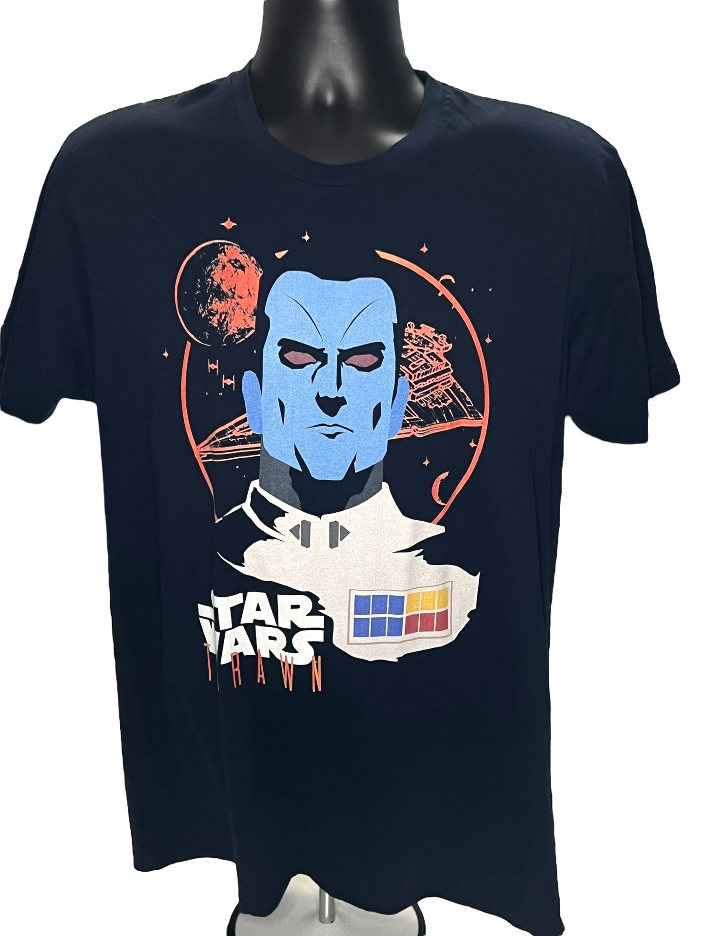 Star Wars Grand Admiral Thrawn T-Shirt Men’s Size Large | | Navy Blue Next Level