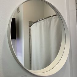 White Circular Mirror!