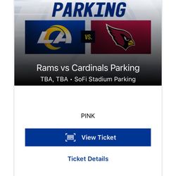 Rams VS Cardinals Pink Tailgate Parking