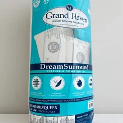 ✨ Grand Haven DreamSurround Feather & Down Pillow 2-Pack – Queen, New!
