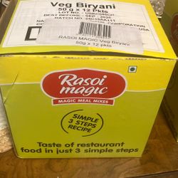 Rasoi  Magic Veg Biryani & Paneer Tikka Masala-24 Pkg