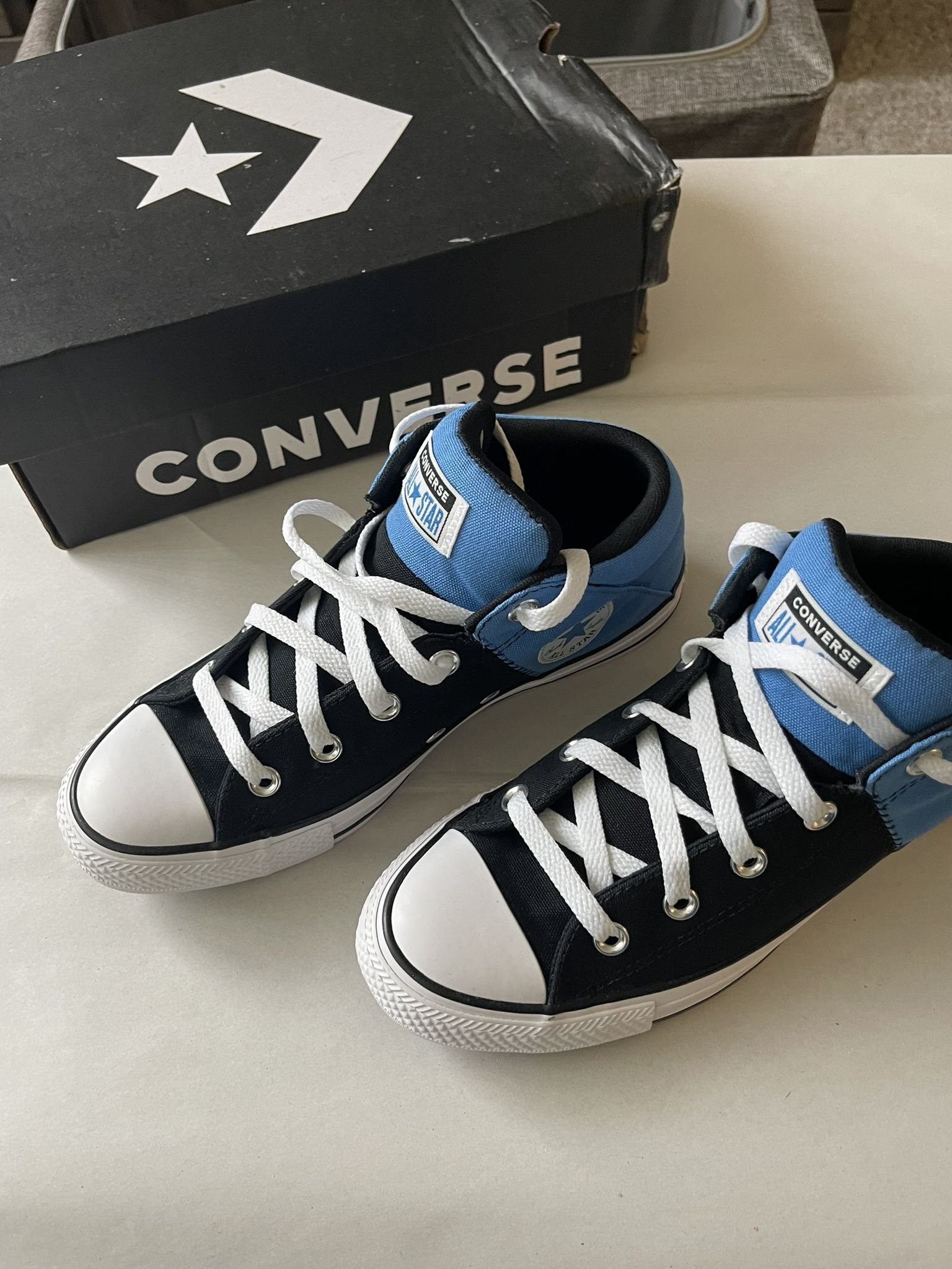 Brand New Blue Converse All Stars